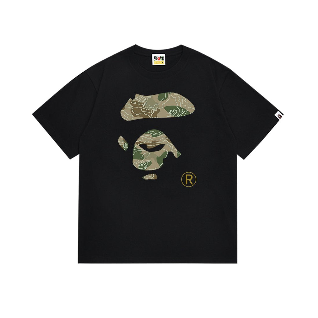 BAPE Camo Ape Face Graphic T-Shirt — front