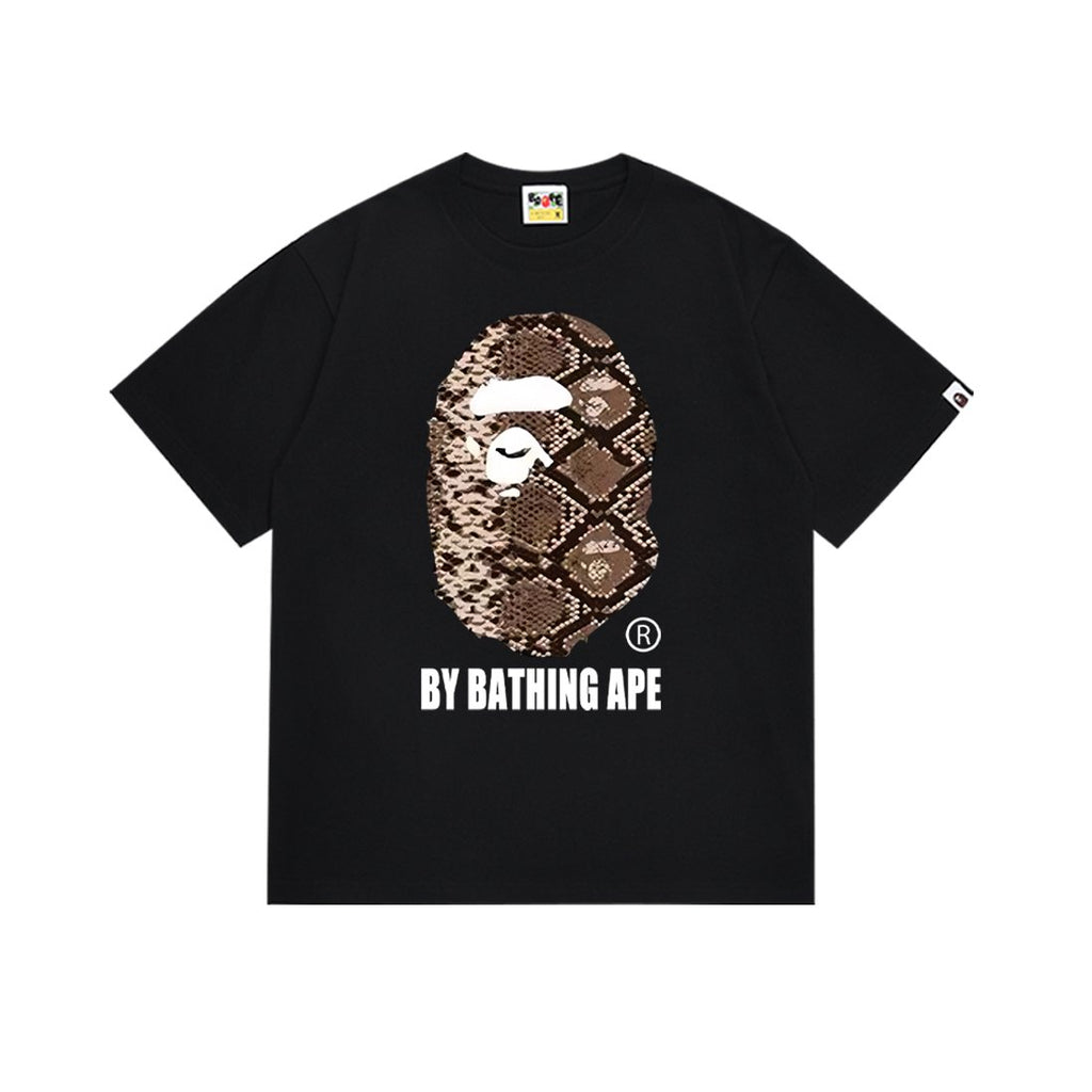 BAPE Snake-Camo Ape Head Graphic T-Shirt — front