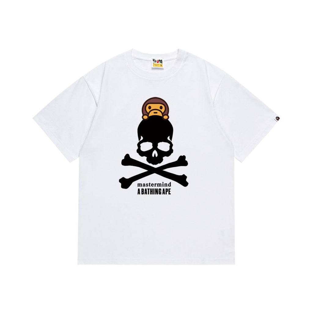 BAPE Skull Crossbones Graphic T-Shirt — front