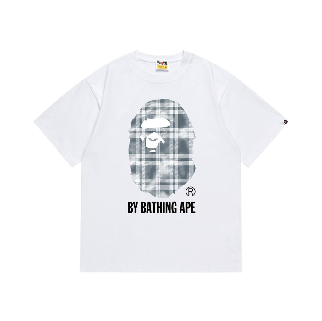 BAPE Plaid Graphic Short-Sleeve T-Shirt — front
