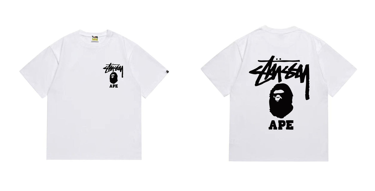 BAPE Stussy Graphic Short-Sleeve T-Shirt — comparison