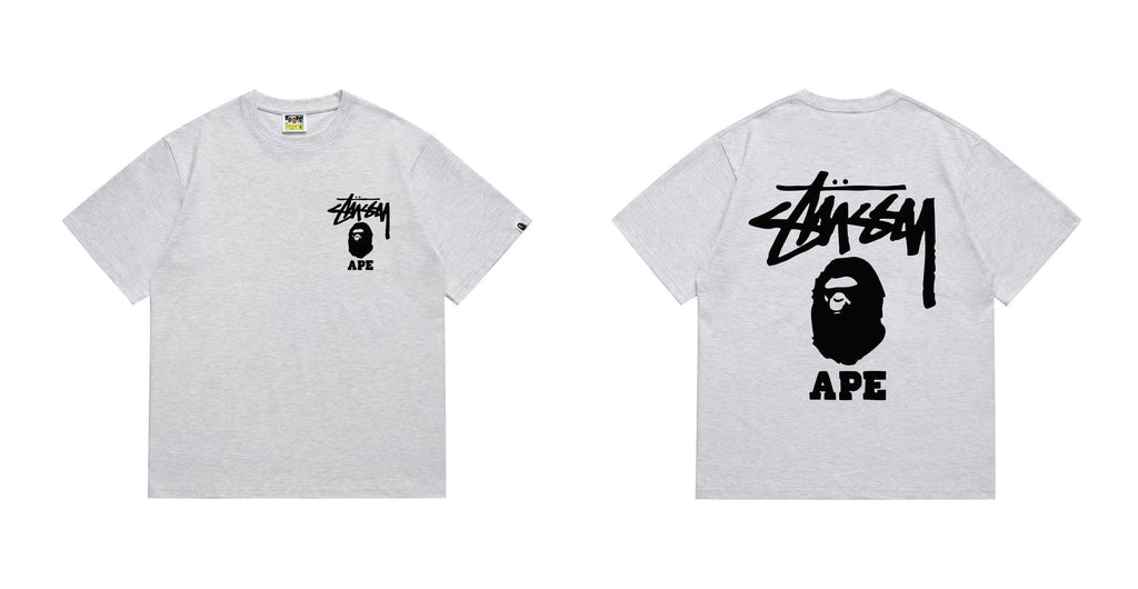 BAPE Stussy Graphic Short-Sleeve T-Shirt — comparison