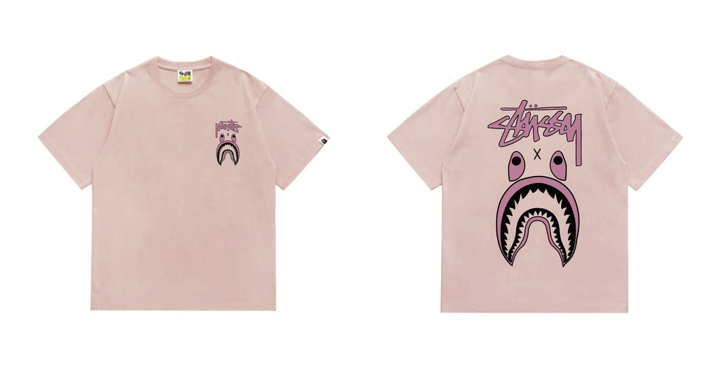 BAPE Contrast Shark Wordmark Graphic T-Shirt — comparison