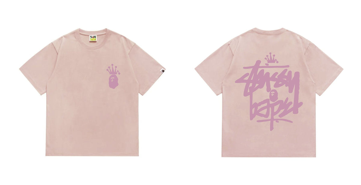 BAPE Crowned Ape Back Graphic Short-Sleeve T-Shirt — front