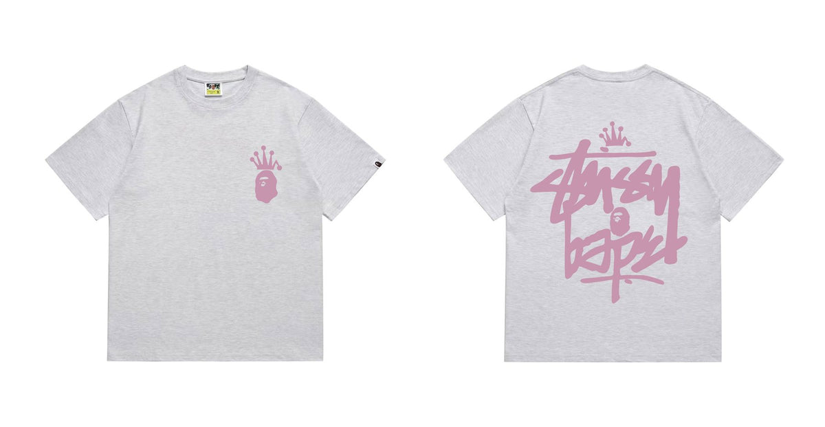 BAPE Crowned Ape Back Graphic Short-Sleeve T-Shirt — front
