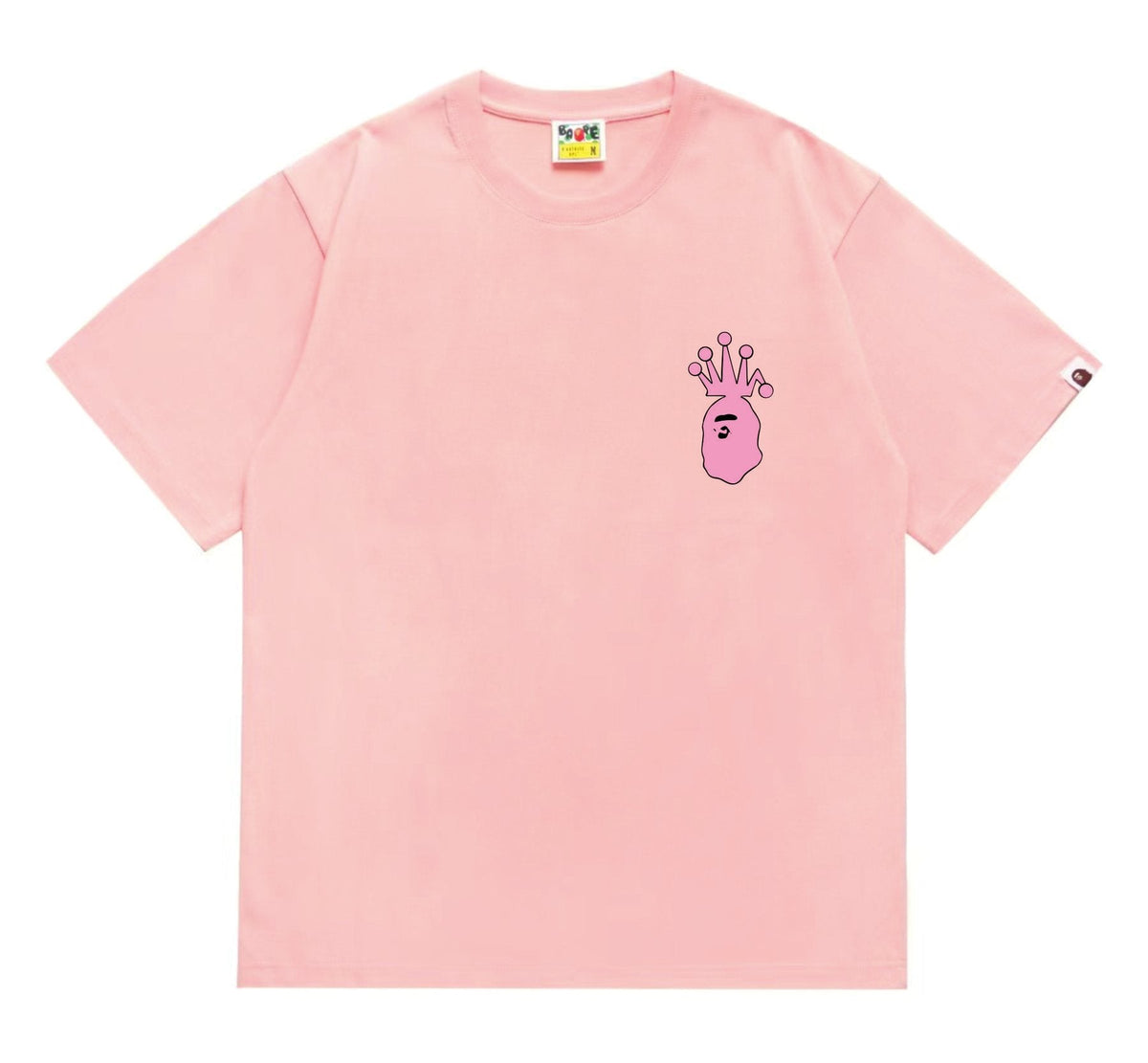 BAPE Crown-Face Graffiti Graphic T-Shirt — front