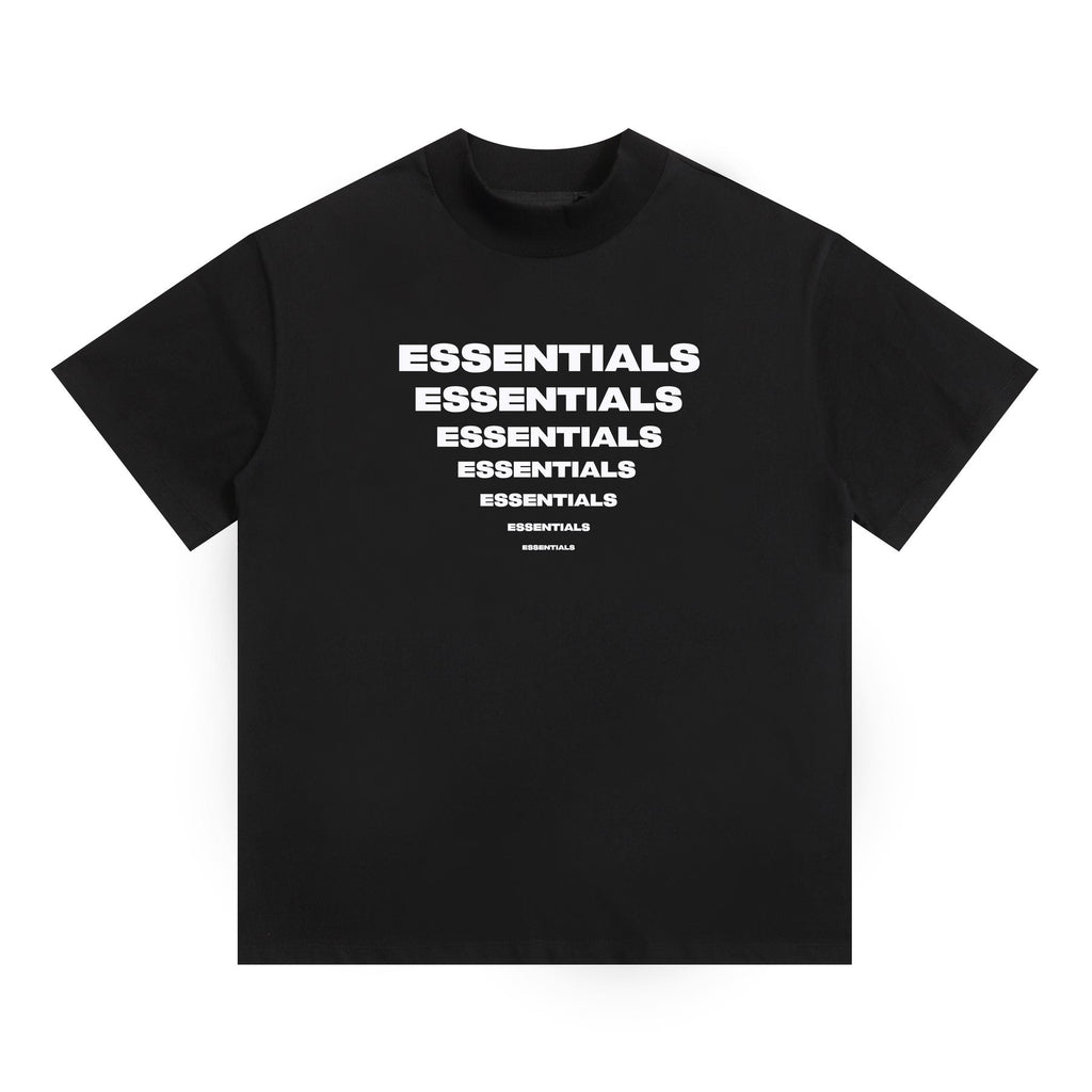 ESSENTIALS Repeated Graphic Short-Sleeve T-Shirt — front