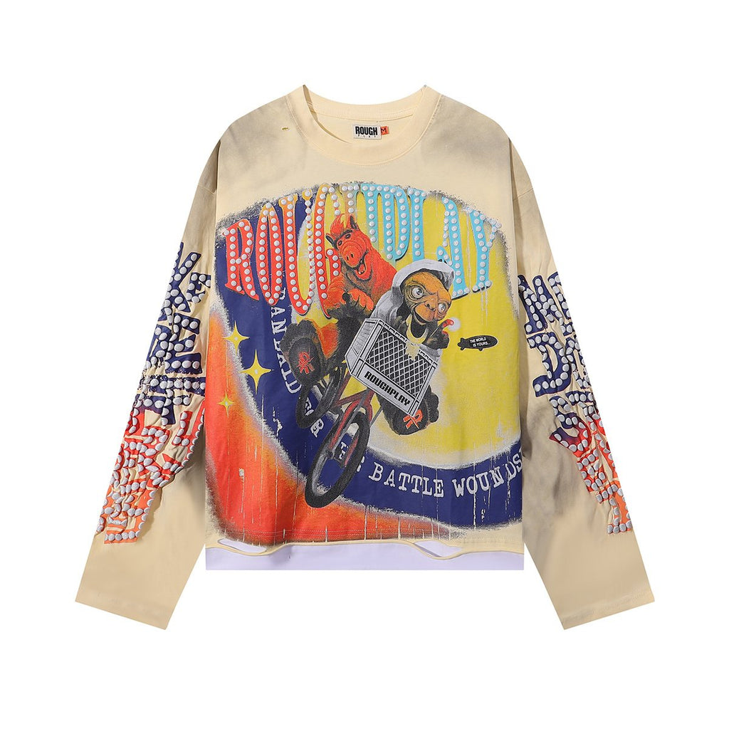 Rough Play E.T Graphic Long-Sleeve T-Shirt — front