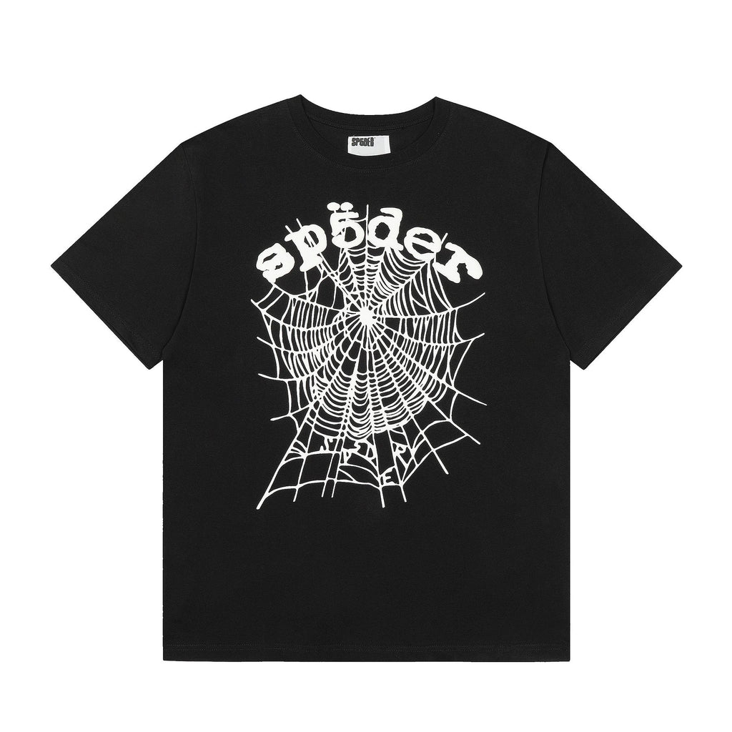 Sp5der Spiderweb Graphic T-Shirt — front