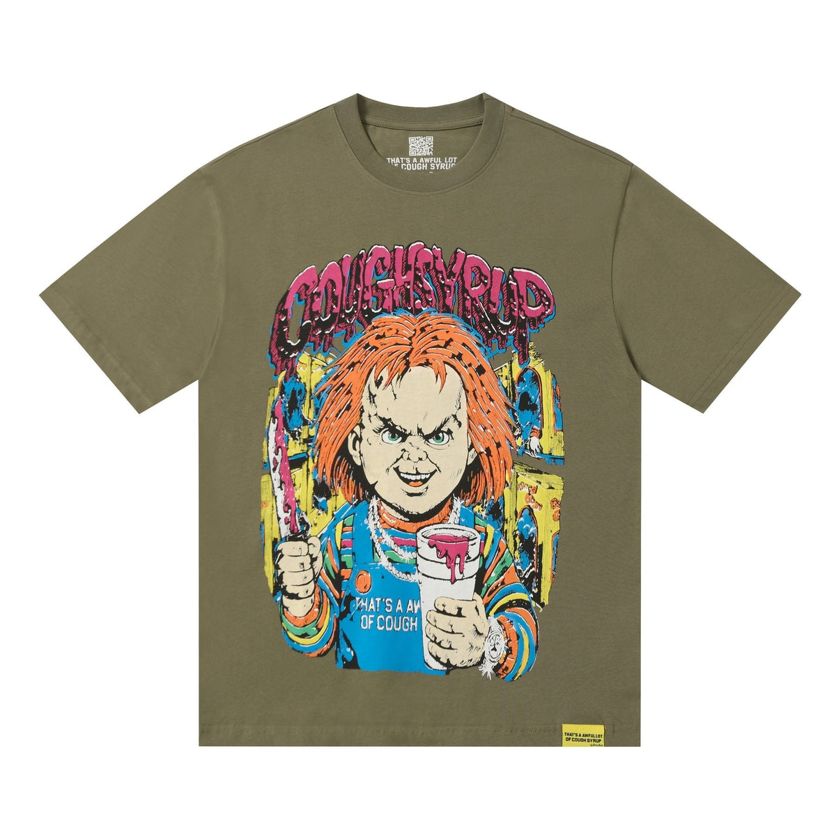 THAT'S A AWFUL LOT OF COUGH SYRUP Front & Back Graphic T-Shirt — front