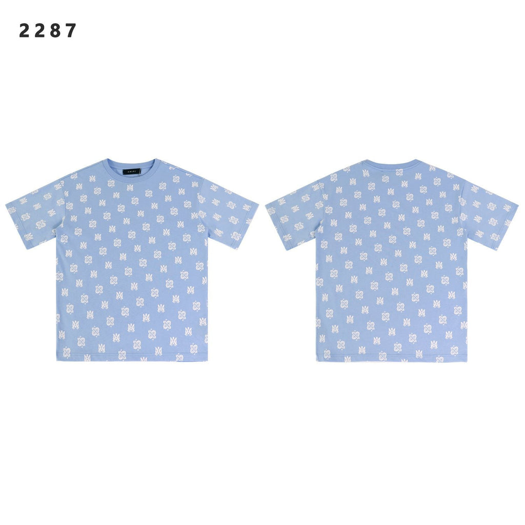 AMIRI Ornamental All-Over Graphic Short-Sleeve T-Shirt — front