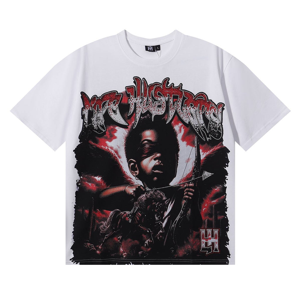 Life Hustlere Warrior Girl Graphic T-Shirt — front