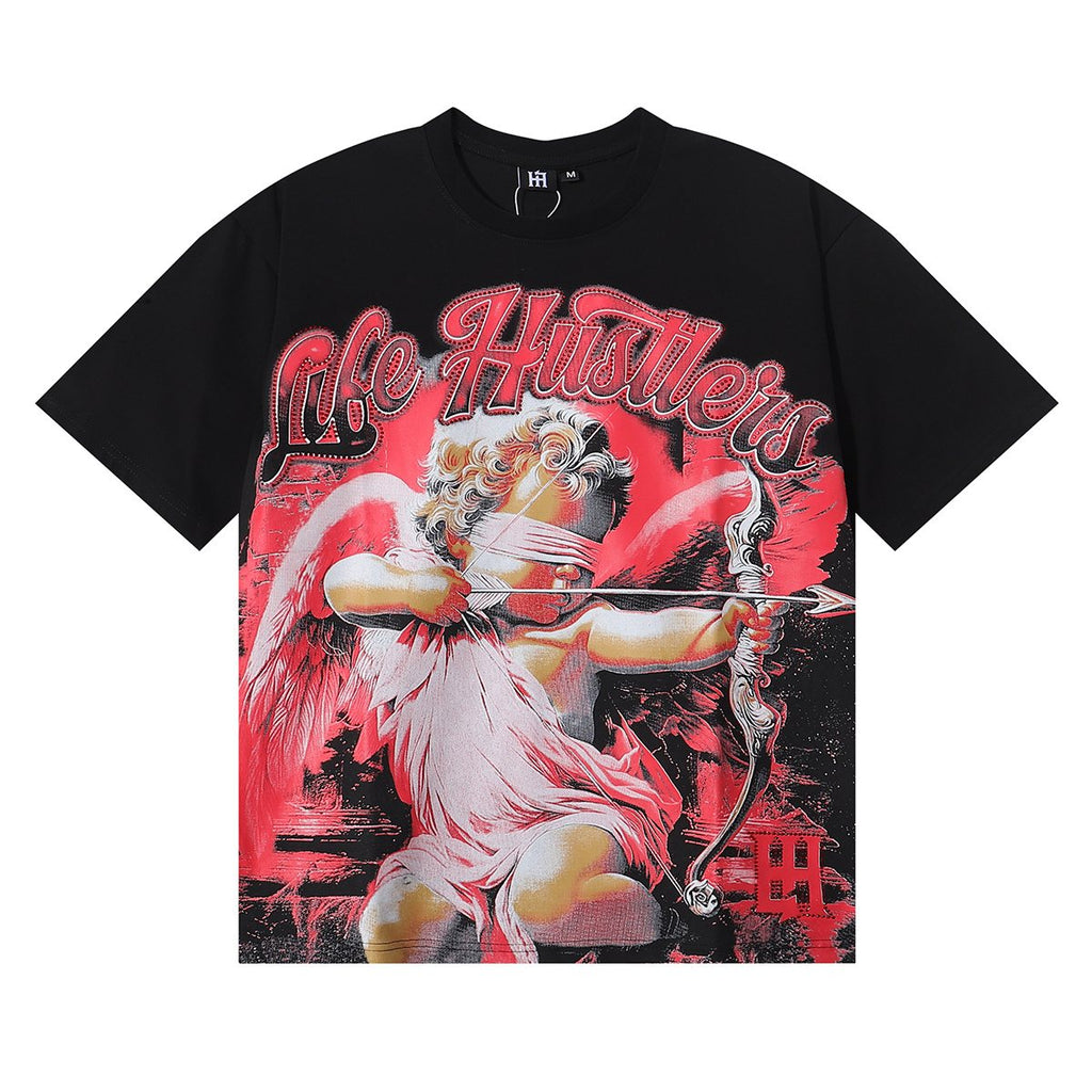 Life Hustlere Bling Cupid Archer Graphic T-Shirt — front