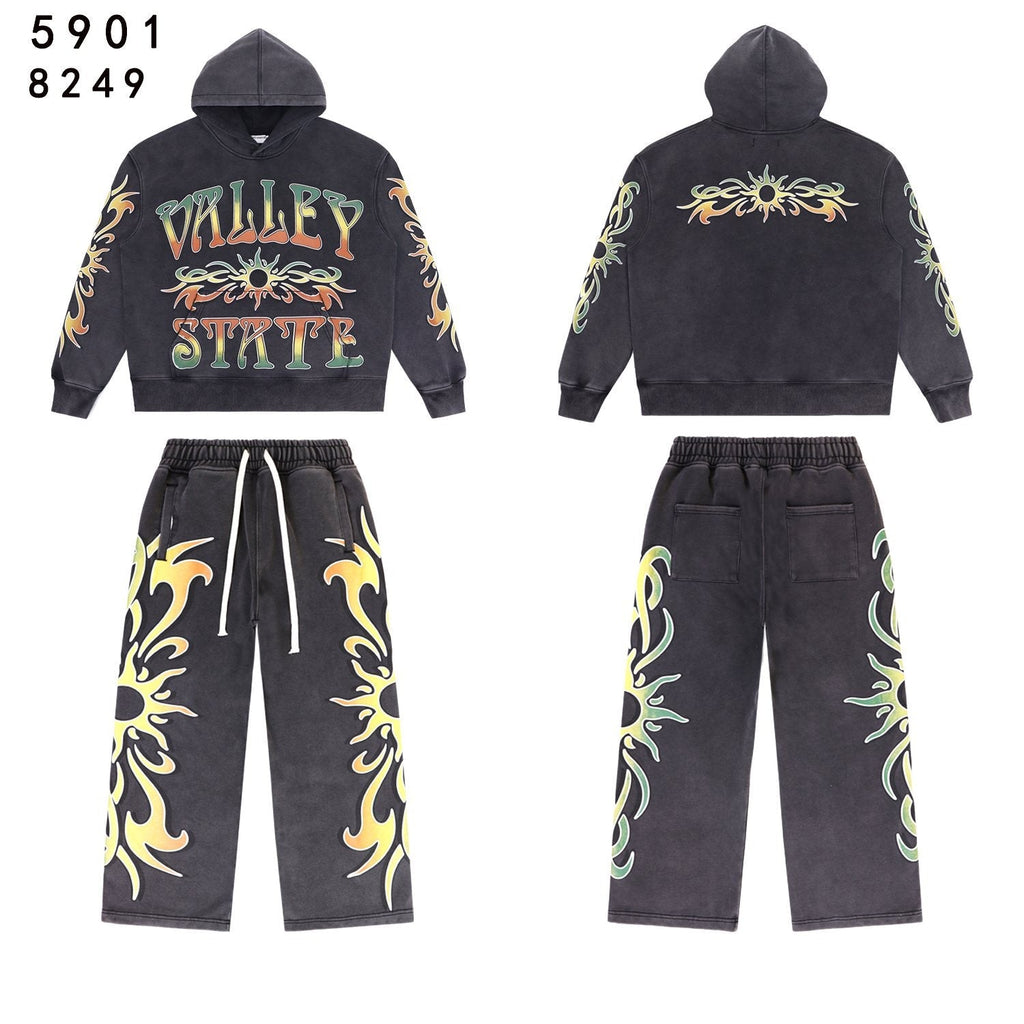 VALLEY Dreams Graphic Hoodie & Sweatpants Set — front