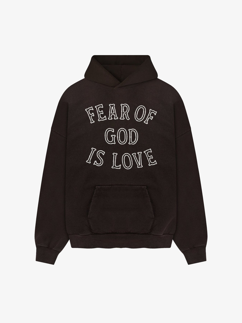 FEAR OF GOD Is Love Embroidered Washed Hoodie — front
