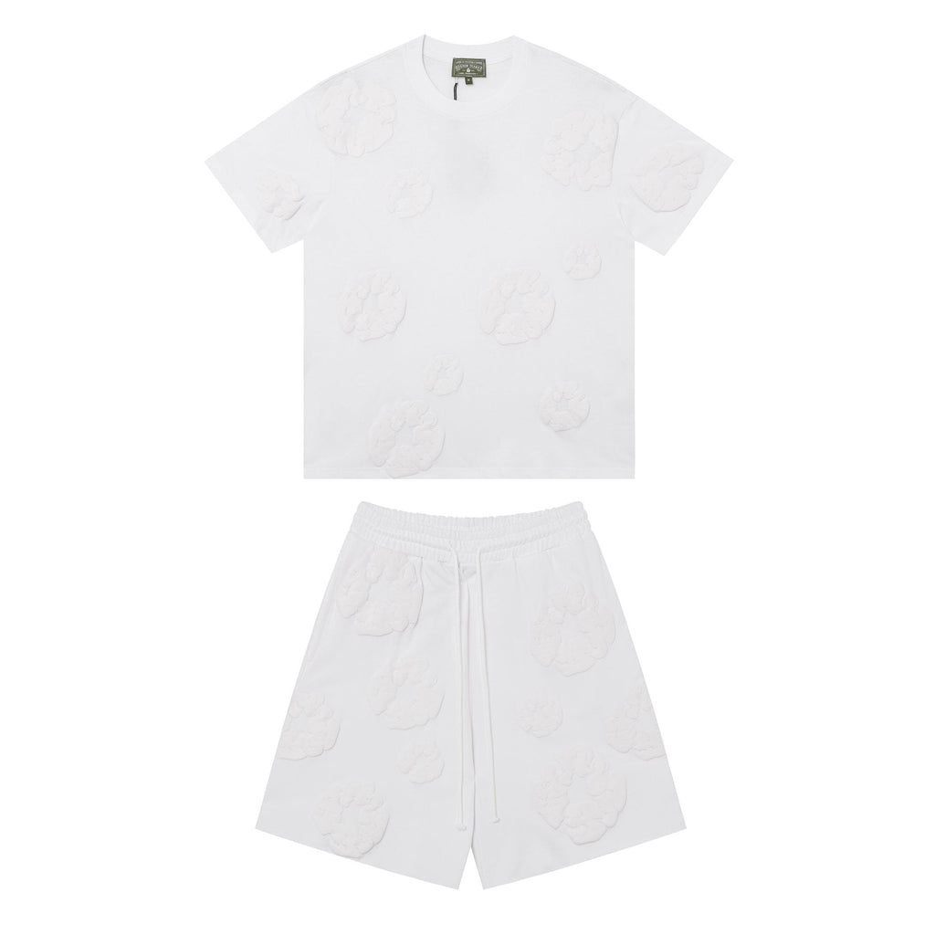 DENIM TEARS All-Over Flower Short-Sleeve Set — front