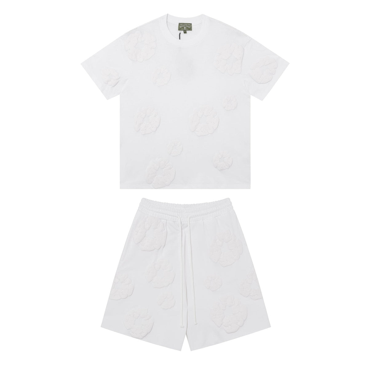DENIM TEARS All-Over Flower Short-Sleeve Set — front