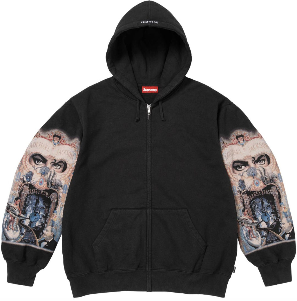 Supreme Graphic Sleeve Zip Hoodie — front