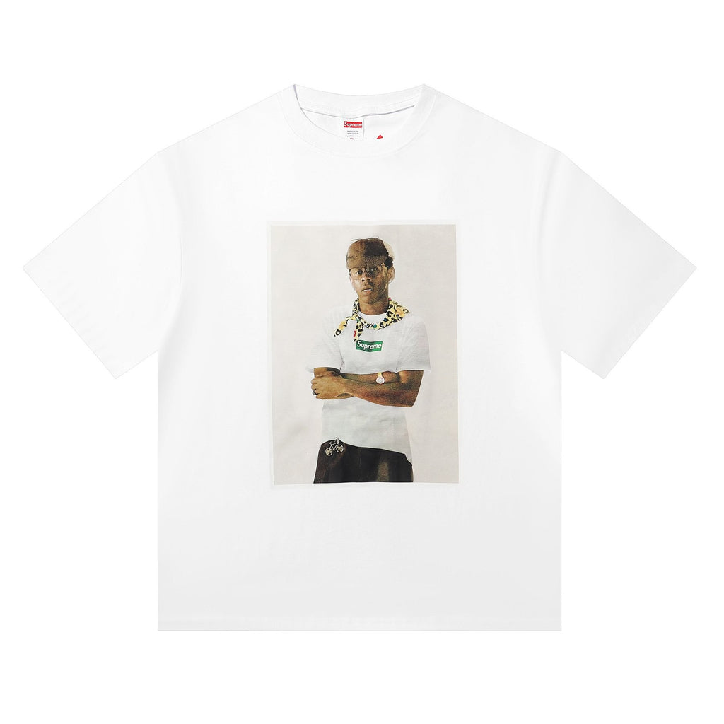 Supreme Tyler the Creator Portrait Graphic T-Shirt — front