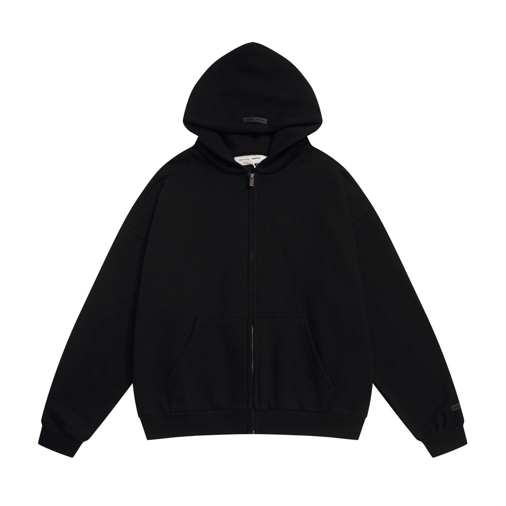 Fear of God Essentials Full-Zip Graphic Hoodie — front