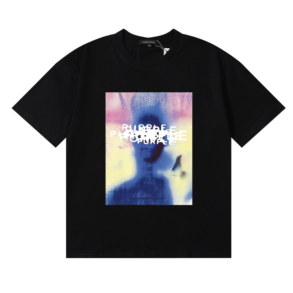 Purple Brand Afterimage Graphic T-Shirt — front