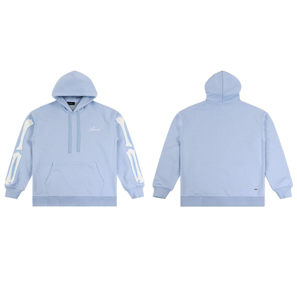 AMIRI Collegiate Bone Sleeve Graphic Hoodie — front