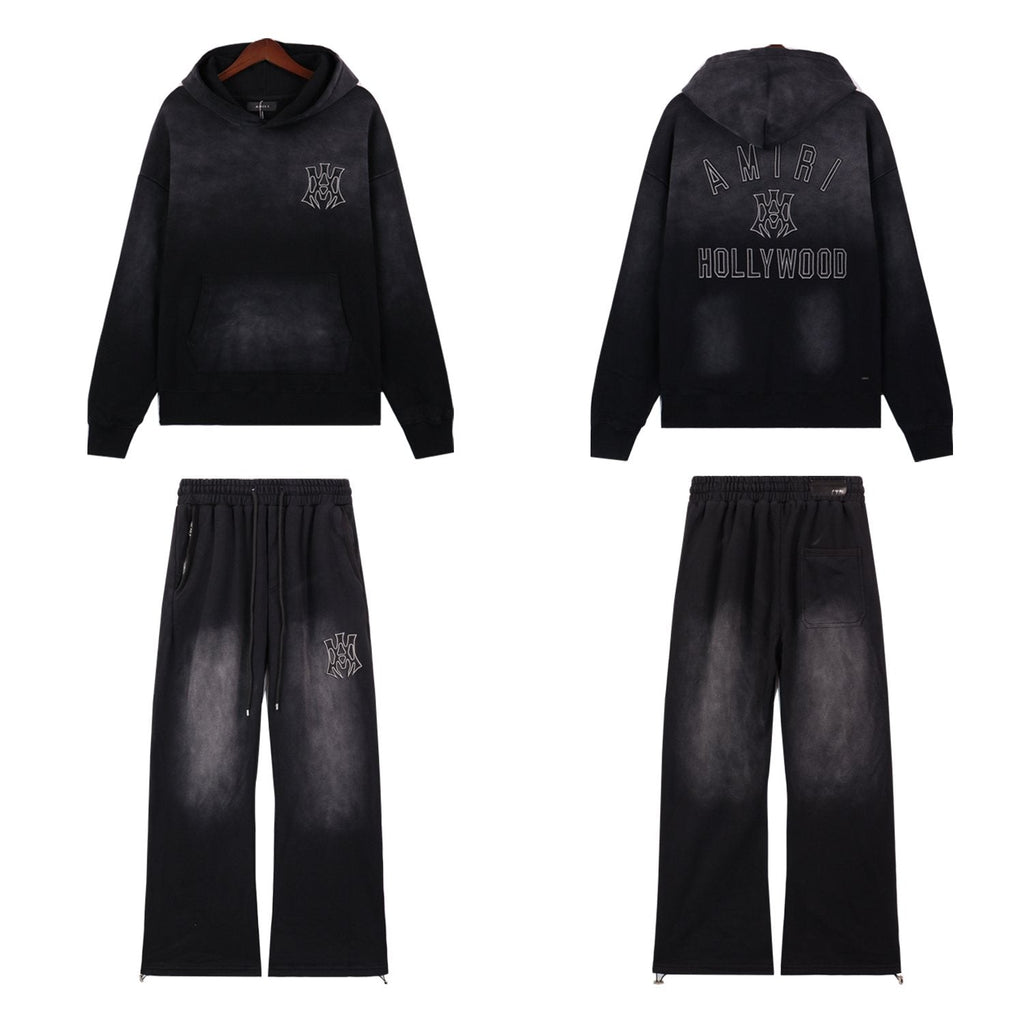 AMIRI Graphic Hoodie & Sweatpants Matching Set — front