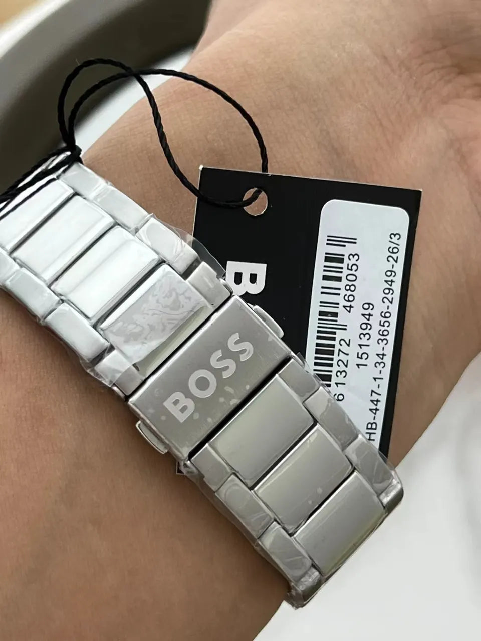 BOSS Chronograph Black Dial Stainless Steel - Hình 7