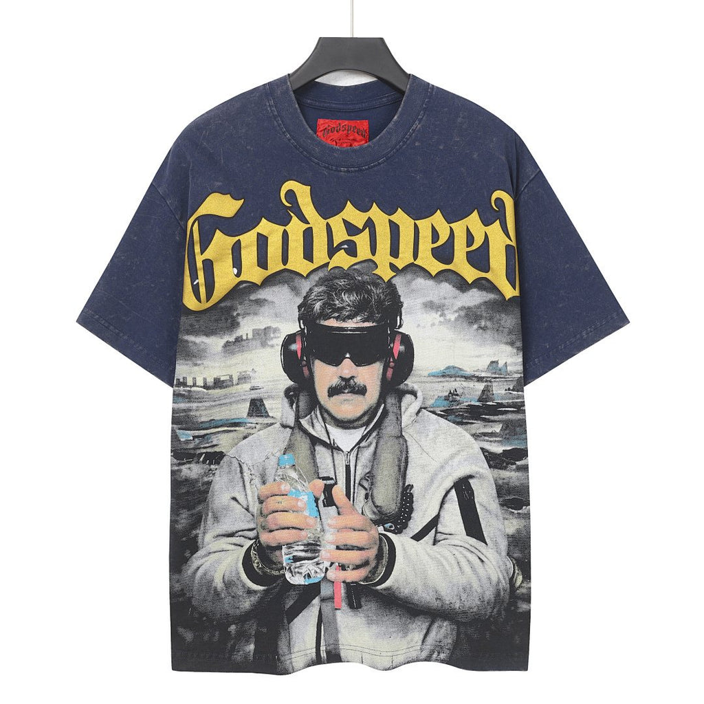 Godspeed Mission Completed Graphic T-Shirt — front
