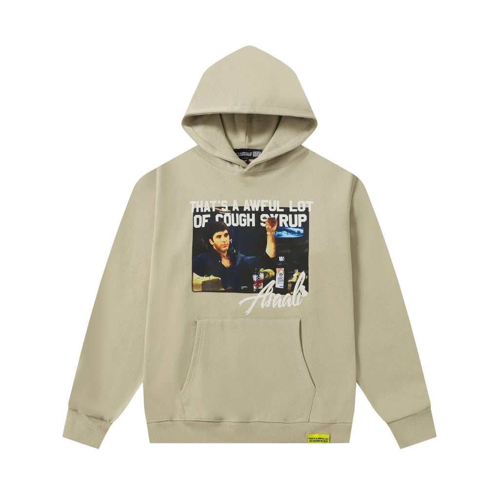 THAT'S A AWFUL LOT OF COUGH SYRUP Photo Graphic Pullover Hoodie — front