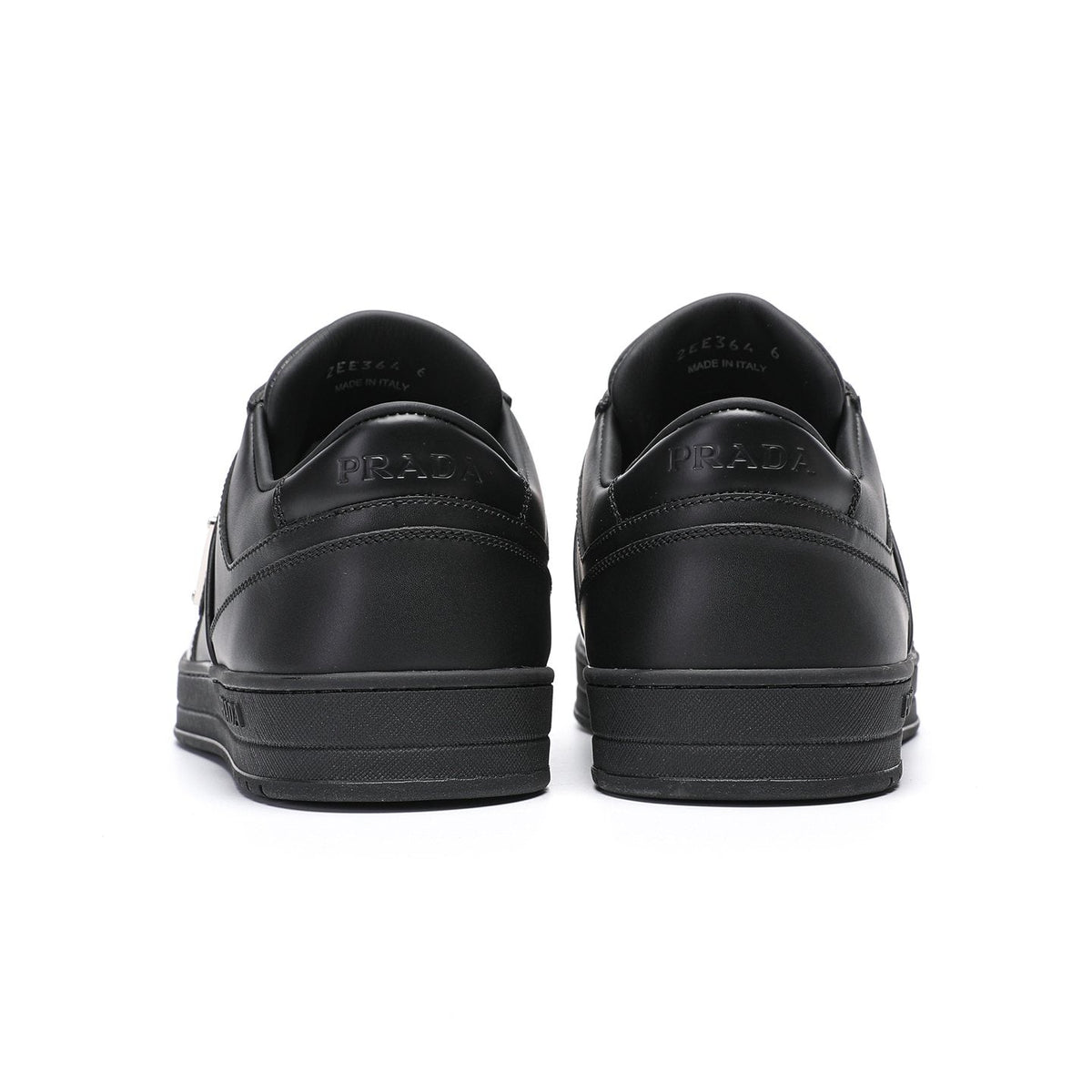 Prada Black Perforated Low-Top Sneakers — back