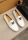 Prada White Metal-Buckle Loafers — hero
