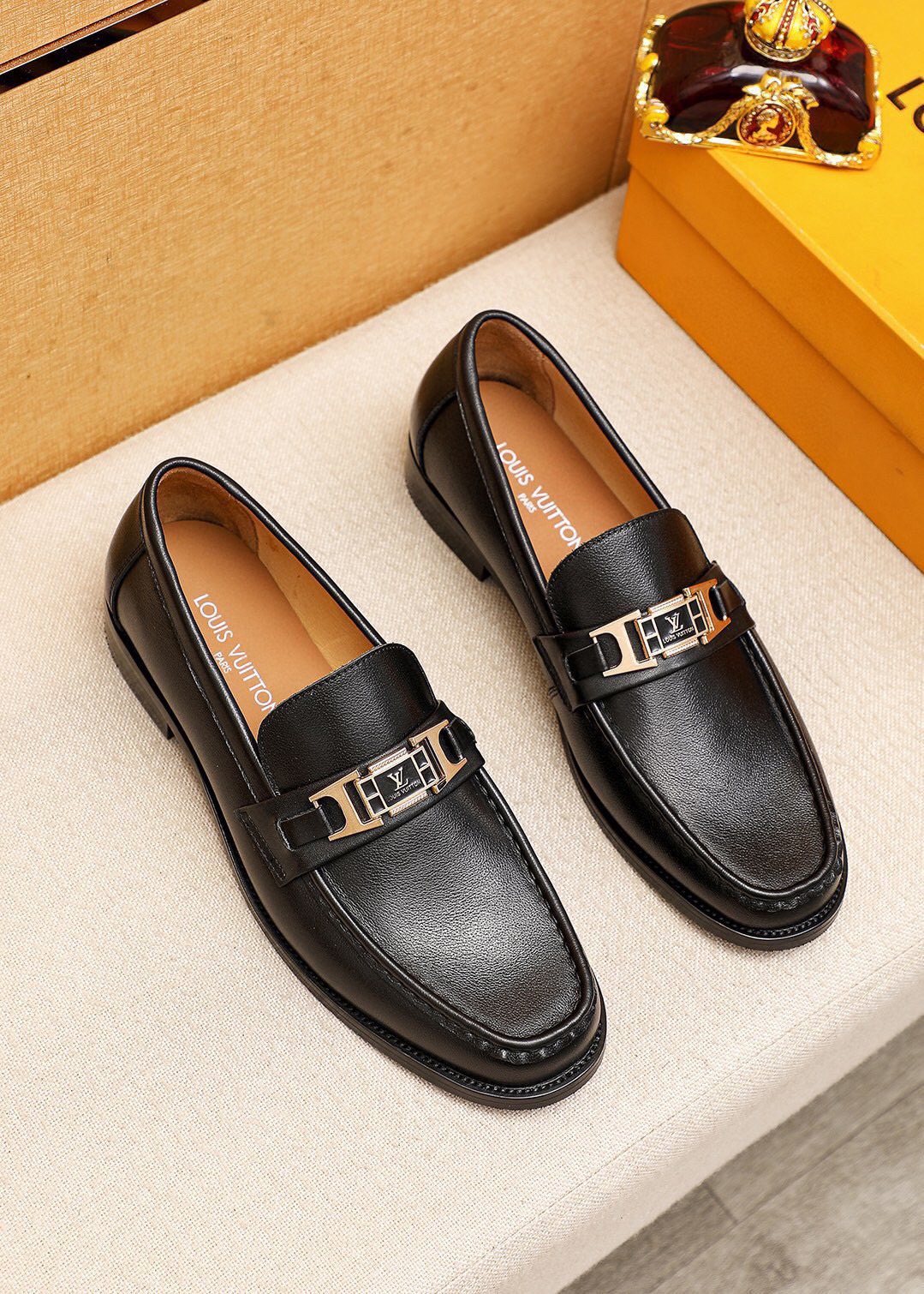 Louis Vuitton Black Hardware Loafers — hero