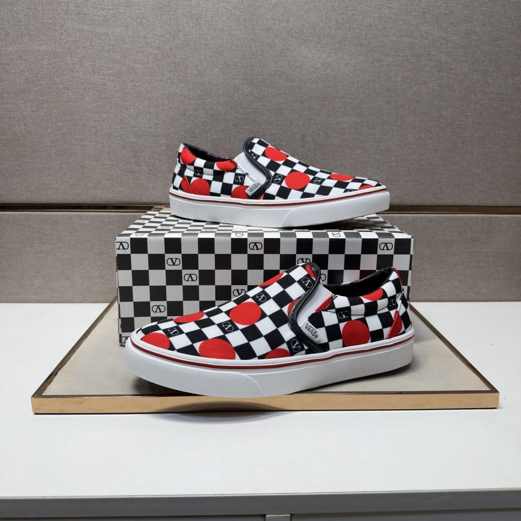 Vans Checkerboard Slip-On Shoes — front