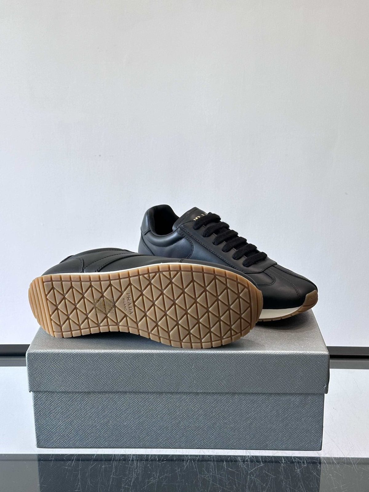 Prada Black Low-Top Sneakers — detail