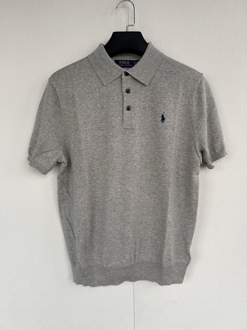 Test2-Ralph Lauren Short-Sleeve Knit Polo Shirt — front