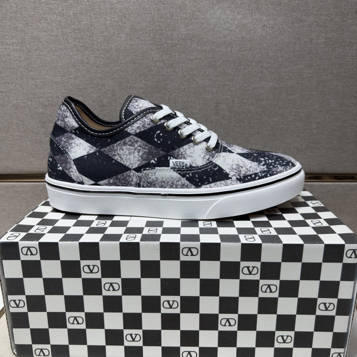 Vans Geometric Patchwork Low-Top Sneakers — hero