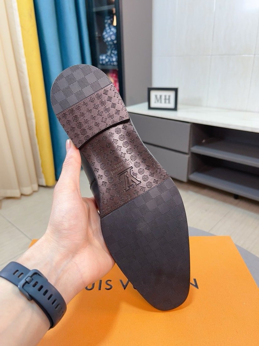 Louis Vuitton Leather Loafers — detail