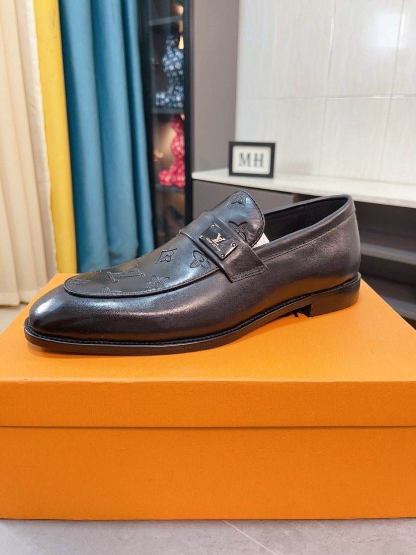 Louis Vuitton Leather Loafers — front