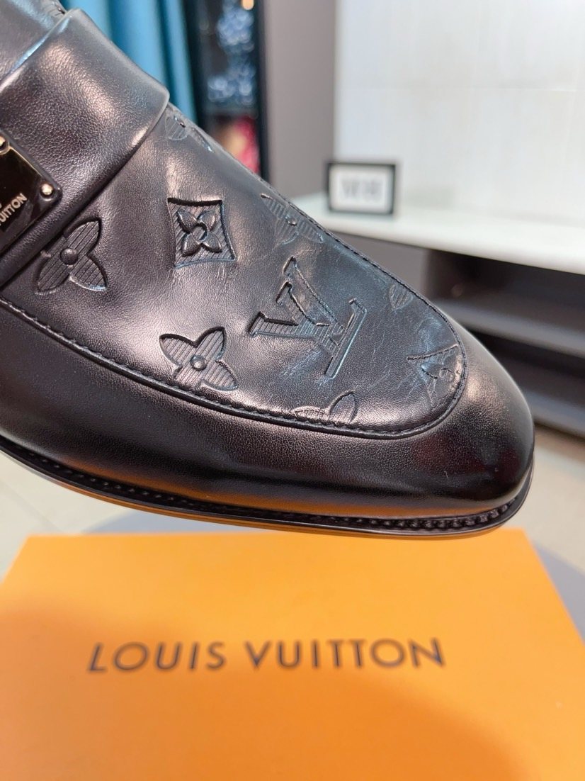Louis Vuitton Leather Loafers — detail