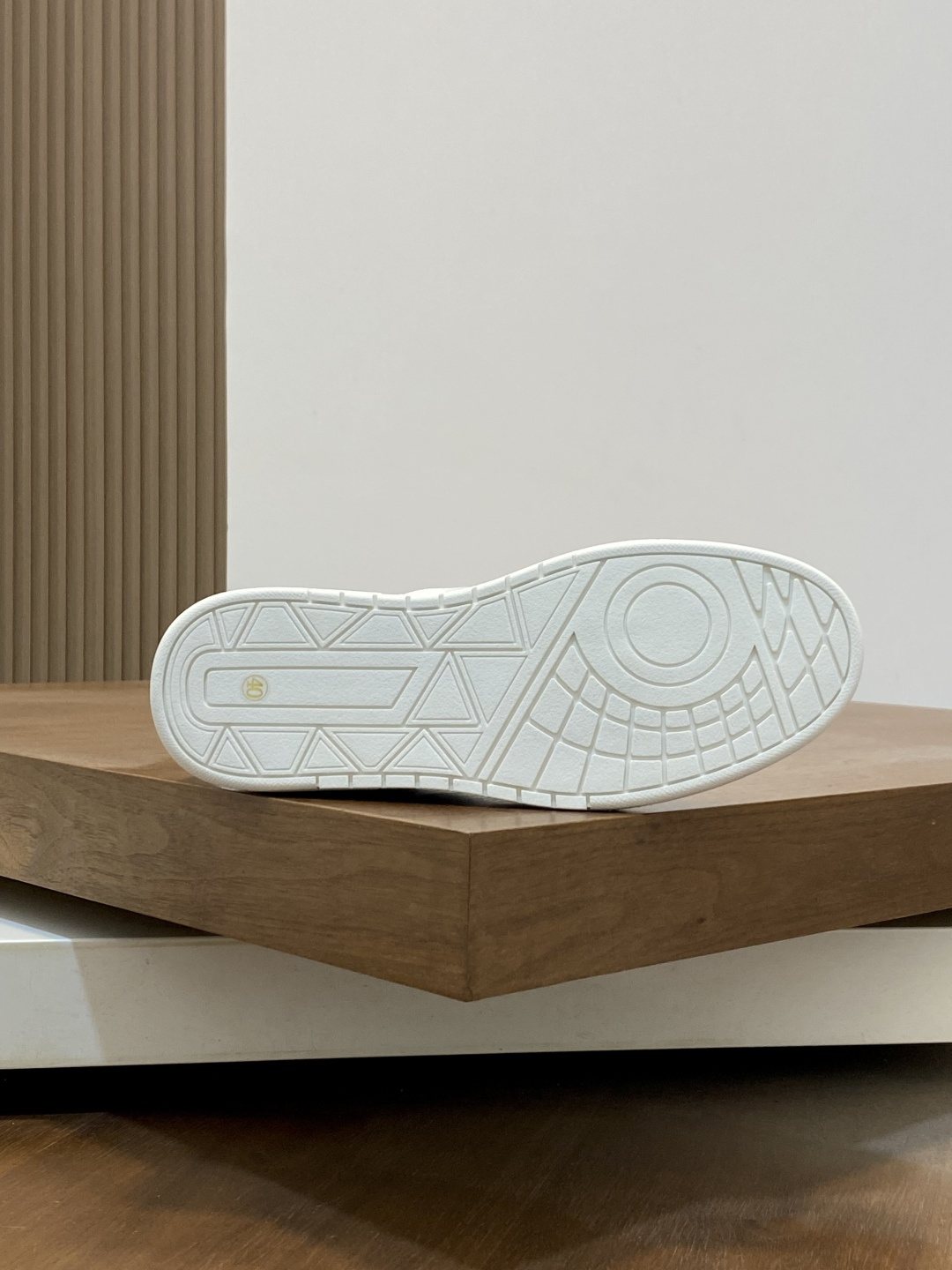 Prada White Leather Panel Sneakers — detail