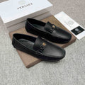 Versace Black Medallion Loafers — hero