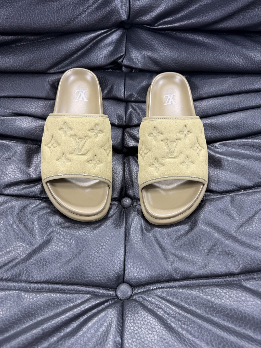Louis Vuitton Embossed Slide Sandals — hero