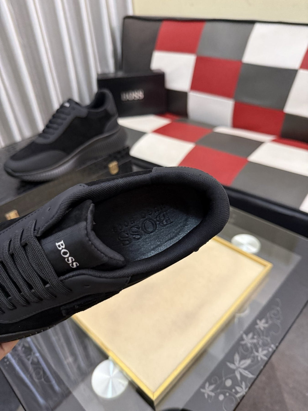 BOSS Black Low-Top Sneakers — detail