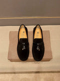 Loro Piana Black Metal-Bit Loafers — hero