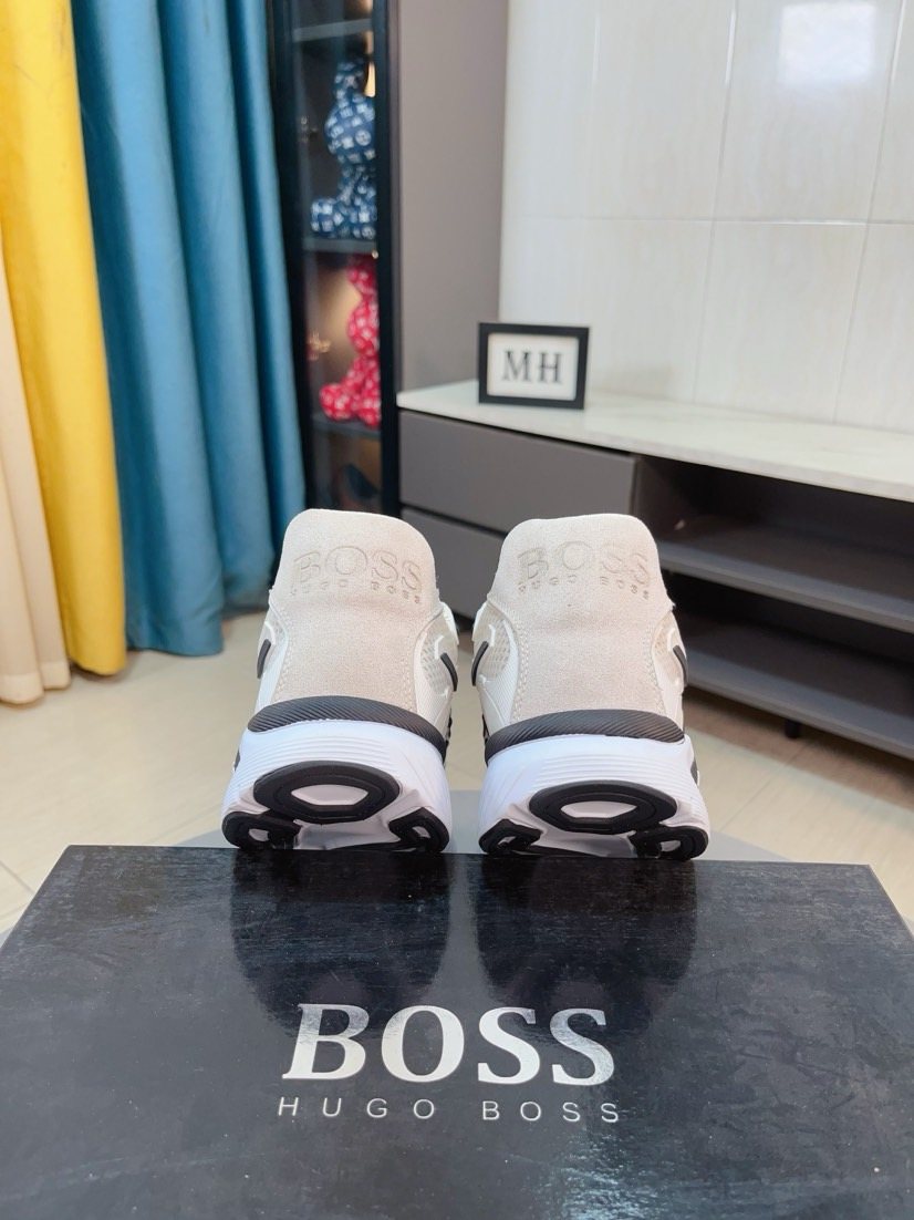 Hugo Boss Mesh Panel Sneakers — back