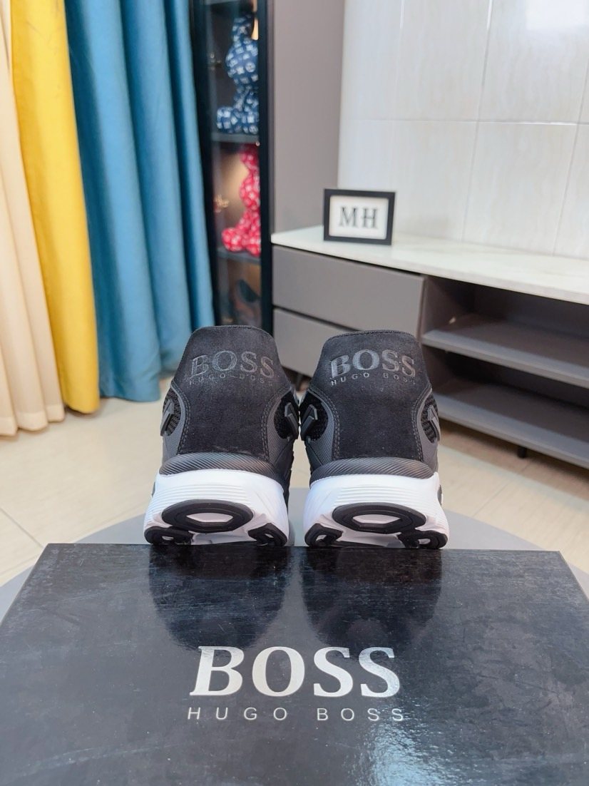 Hugo Boss Mesh Panel Sneakers — back