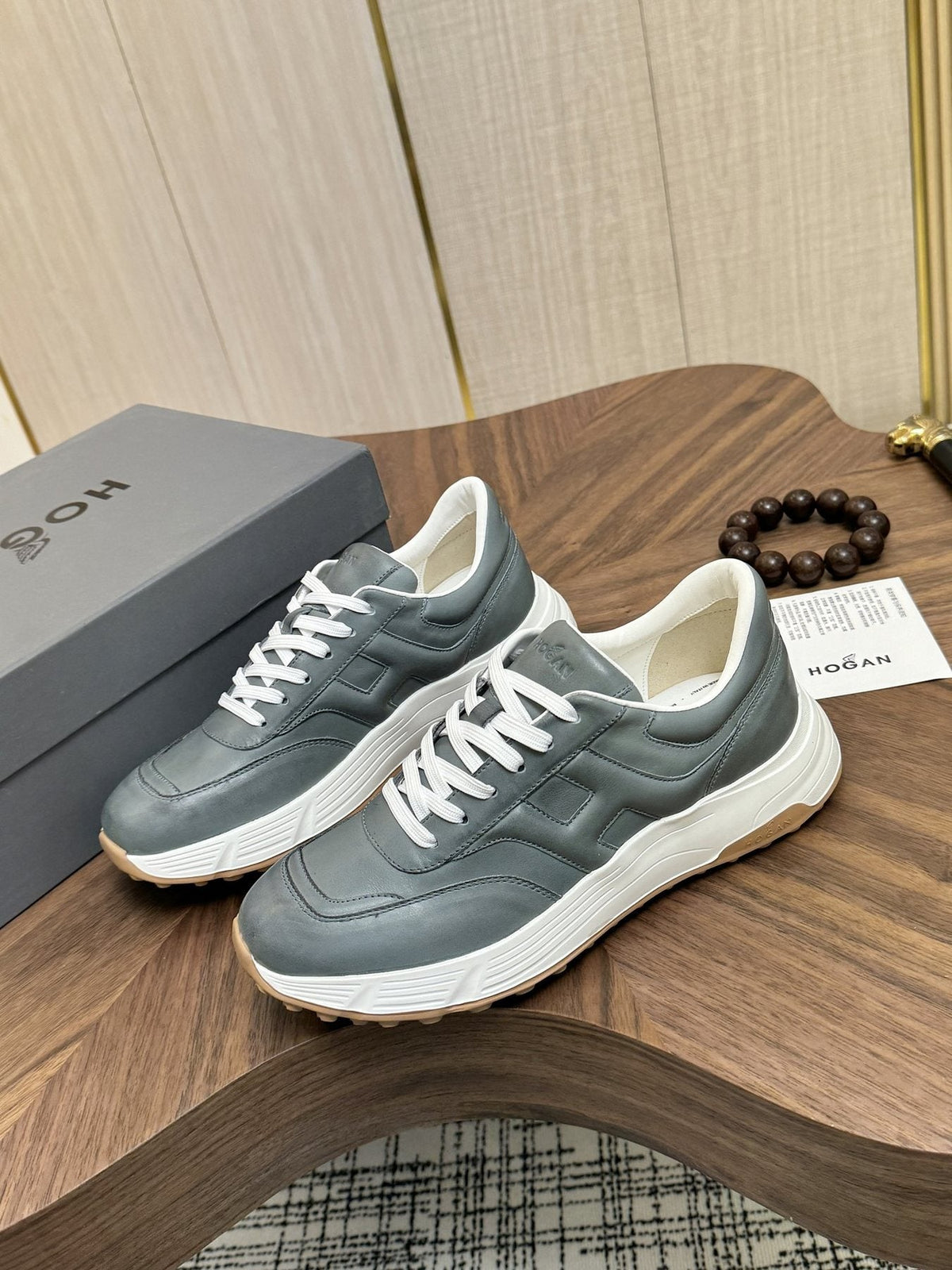 HOGAN H-Stripes Platform Sneakers — front
