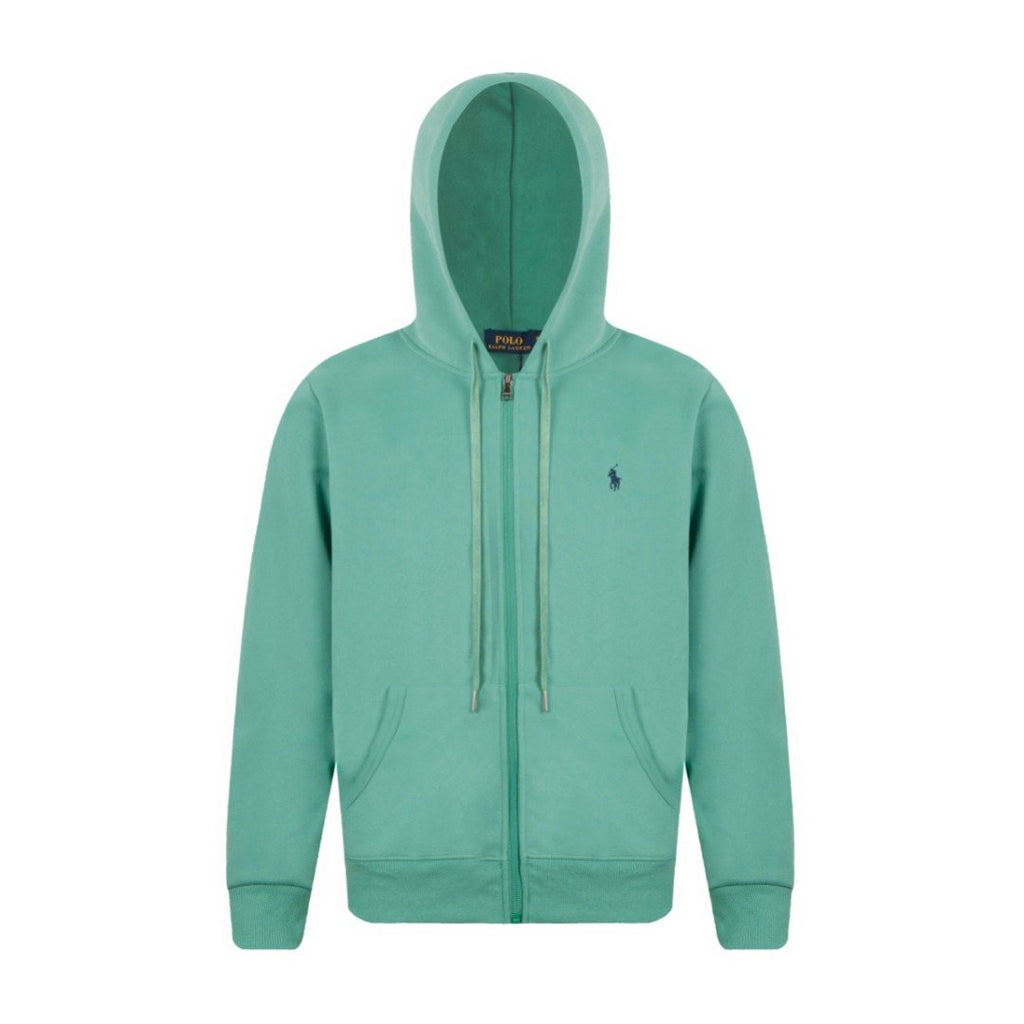Test2-Ralph Lauren Brushed Cotton Full-Zip Hoodie — front