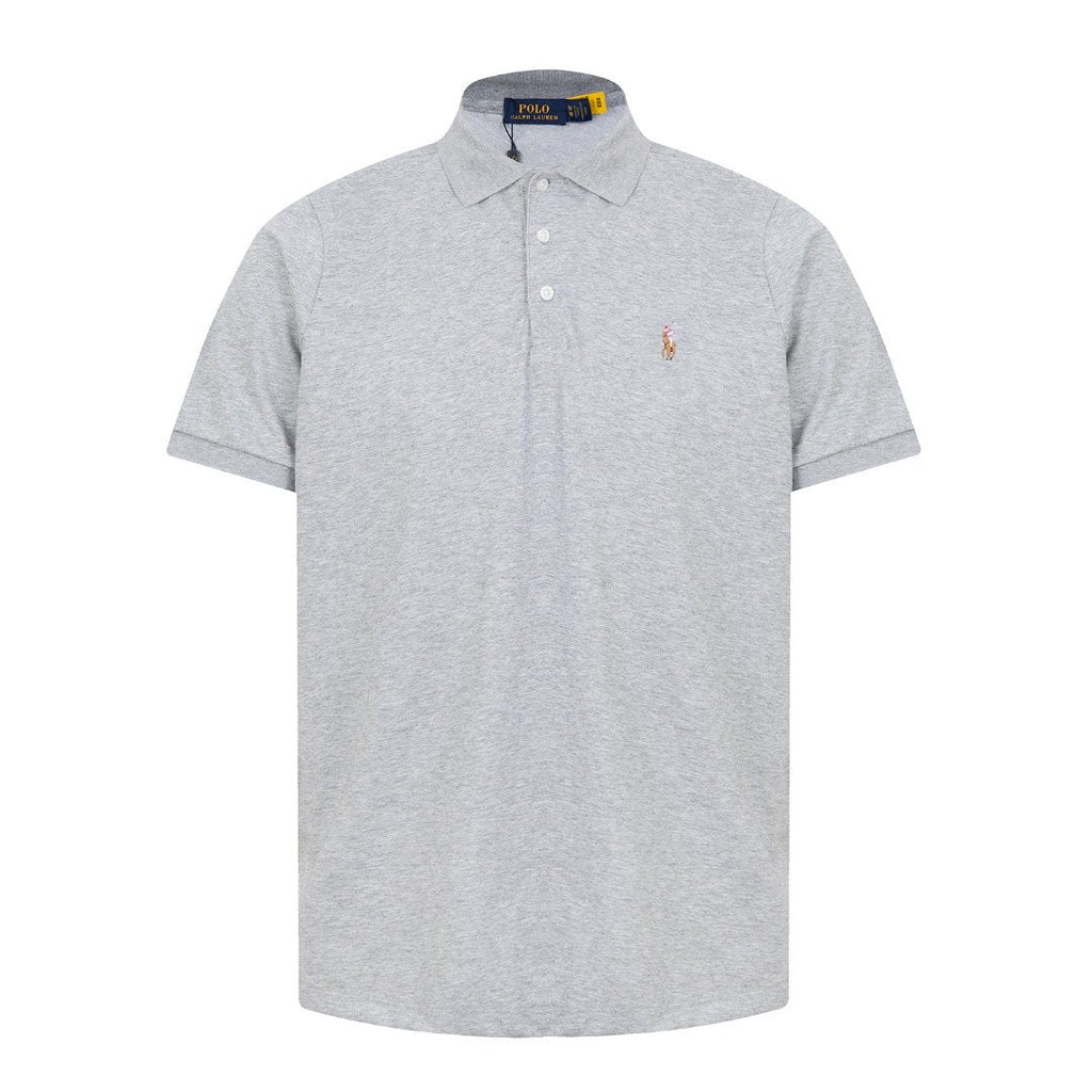 Test2-Ralph Lauren Three-Button Short-Sleeve Polo Shirt — front
